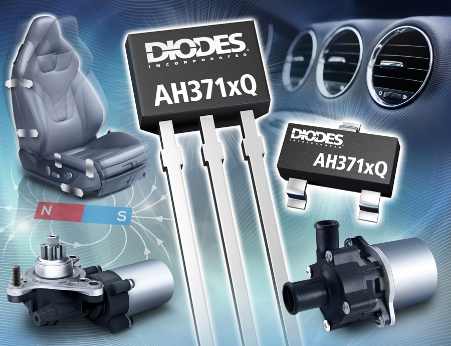Diodes 公司推出高电压、符合汽车规格的霍尔效锁存器，针对物理应力提供更佳耐用性