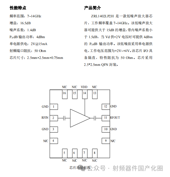 低噪声放大器