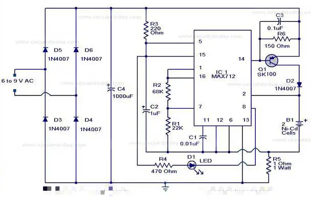 <b class='flag-5'>鎳</b><b class='flag-5'>鎘</b><b class='flag-5'>電池</b>充電器電路圖分享