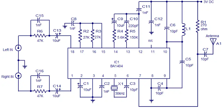 調(diào)頻<b class='flag-5'>發(fā)射機</b>電路圖分享