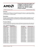 近日AMD<b class='flag-5'>宣布</b>将<b class='flag-5'>停产</b>多种可编程逻辑器件