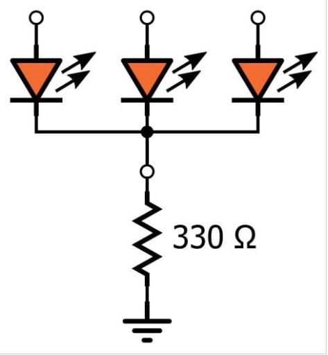 LED阵列：一个电阻器还是多个？