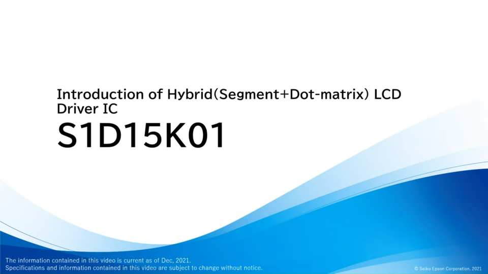 S1D15K01LCD驱动芯片介绍