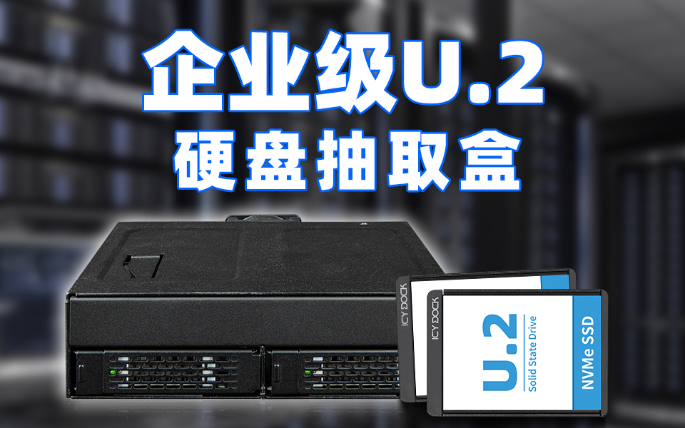  擔心U.2 SSD散熱？試試ICY DOCK U.2/U.3 PCIe 4.0硬盤抽取盒