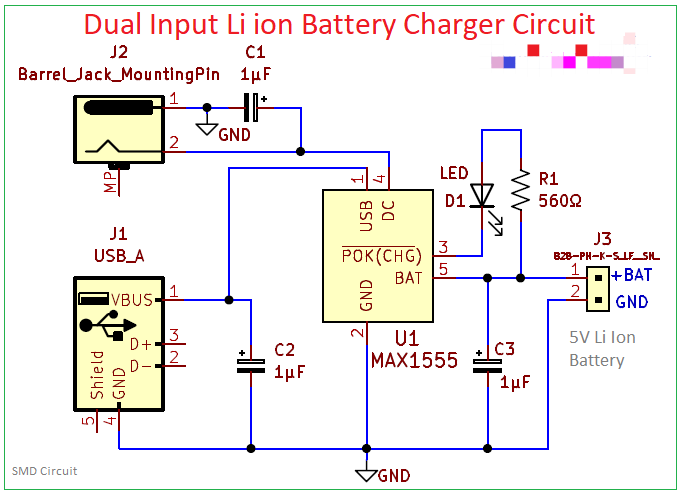 典型<b class='flag-5'>锂离子</b>电池<b class='flag-5'>充电器</b>电路图分享