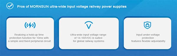 MORNSUN 超宽输入电压铁路电源图片（点击放大）