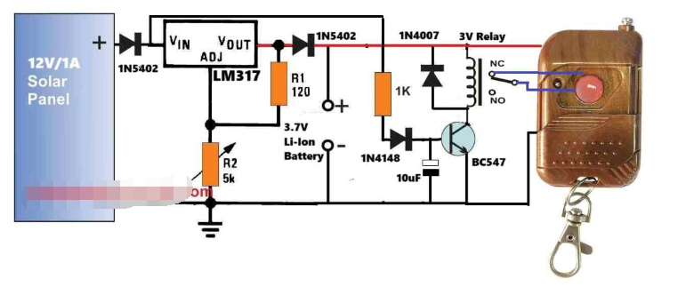 一個簡單的無線LED燈電路