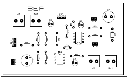 汽车制动器故障指示器组件侧PCB