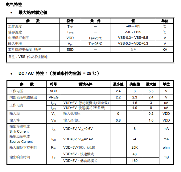 触摸检测