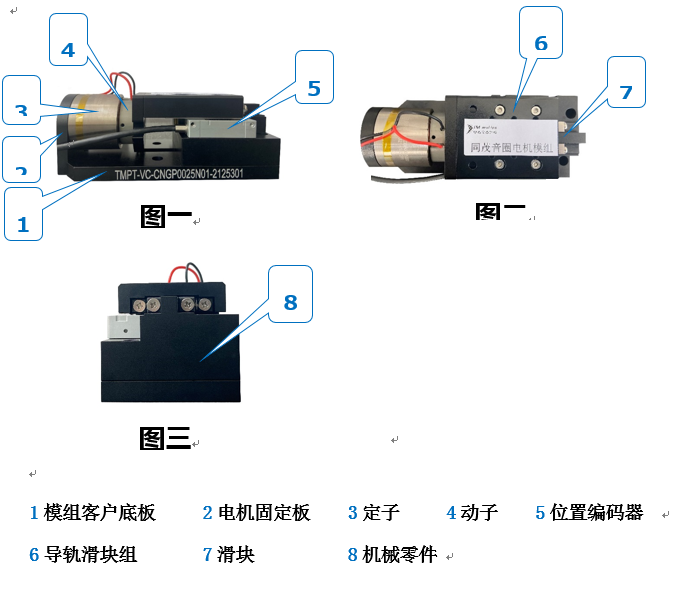 同茂音圈電機(jī)模組的組成結(jié)構(gòu)圖解