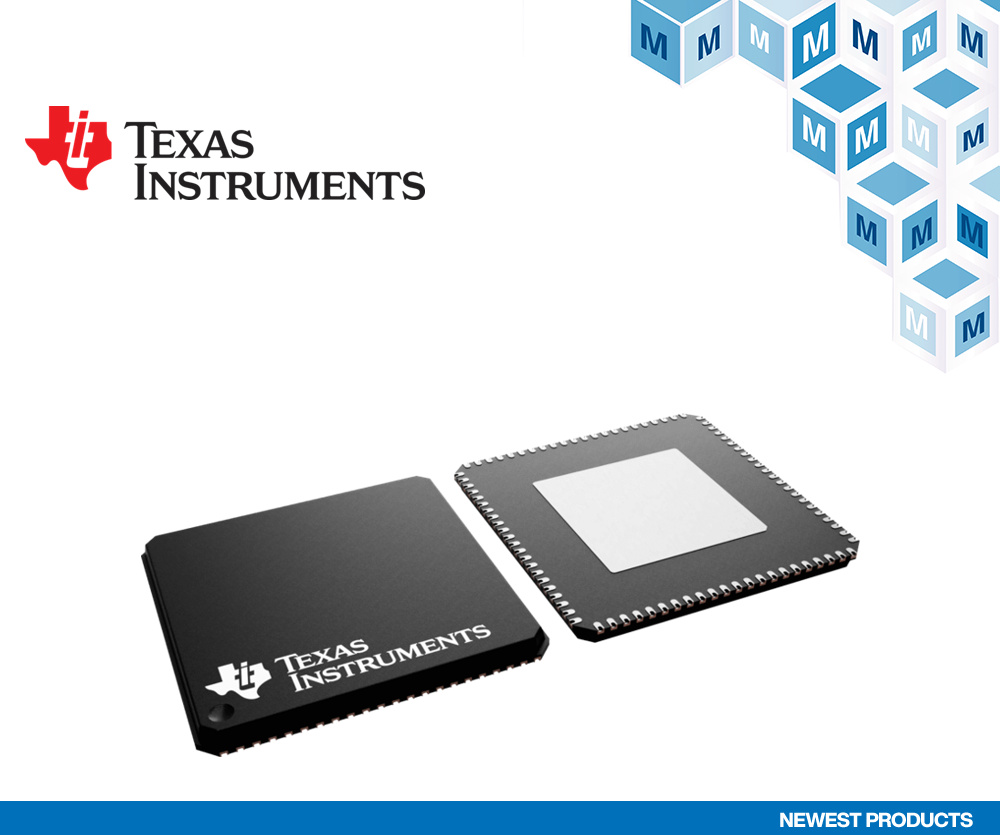 贸泽电子开售适用于机器视觉和机器人成像应用的 Texas Instruments TDES9640解串器集线器