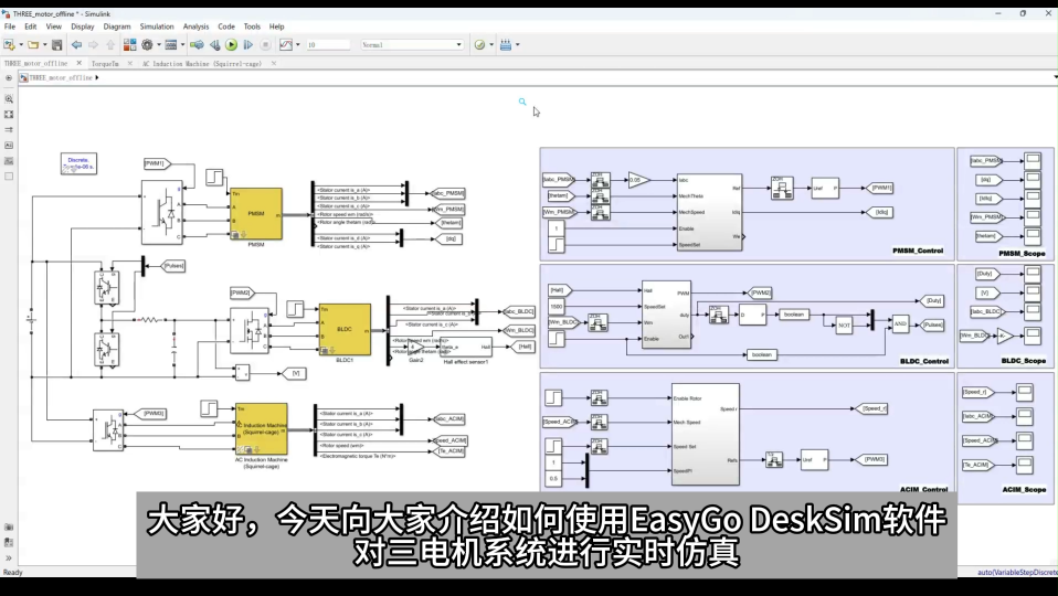 三电机实时仿真测试应用#直流电机 #步进电机 #无刷电机 #电机 #实时仿真 #HIL测试 