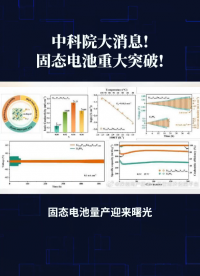 事关固态电池,中科院大消息!解决行业瓶颈,突破最后一道难关