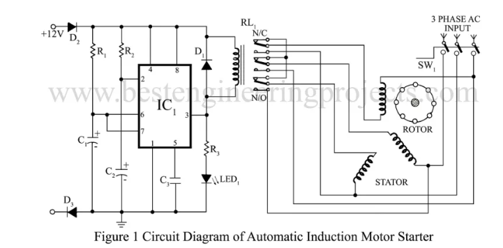 自動感應電機起動器電路說明