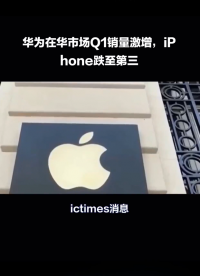 華為在華市場Q1銷量激增，iPhone跌至第三 #華為? #蘋果 