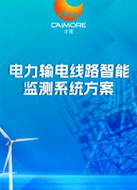 才茂電力輸電線路智能監測系統方案，讓輸電隱患“無所遁形” #電力系統 #物聯網 #智能電網 