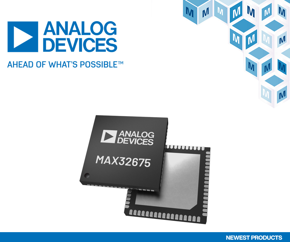 贸泽电子开售适用于工业和可穿戴设备的 Analog Devices MAX32690 Arm Cortex-M4F BLE 5.2微控制器
