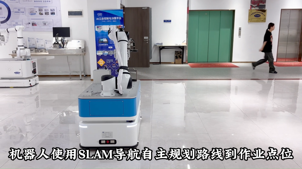 AMR复合机器人搭载富唯自研视觉软件完成高精度抓取放置#工业机器人 #复合机器人#协作机器人 