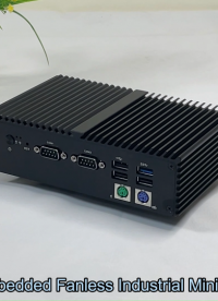 Qotom 新款Q10922X 英特爾N100處理器多串口嵌入式無(wú)風(fēng)扇迷你工業(yè)電腦