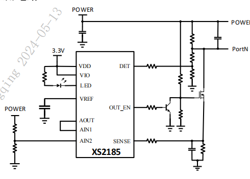 XS2185一款八通道以太網供電控制器