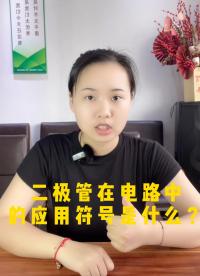 二極管在電路中的主要作用是什么？#電路知識 #芯片 #電子愛好者 