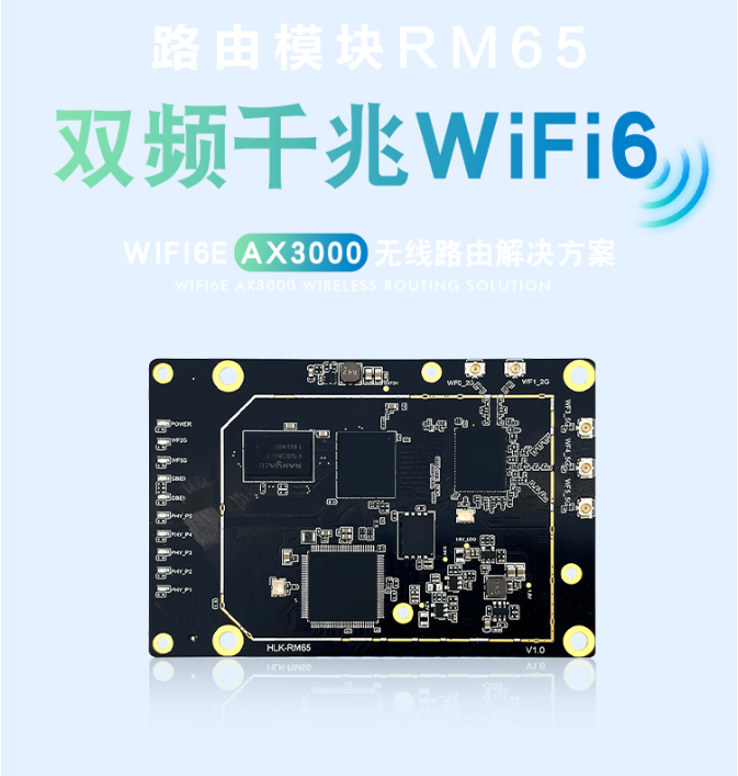 千兆WiFi6 AX3000路由模块 MT7981B双核1.3GHz主频