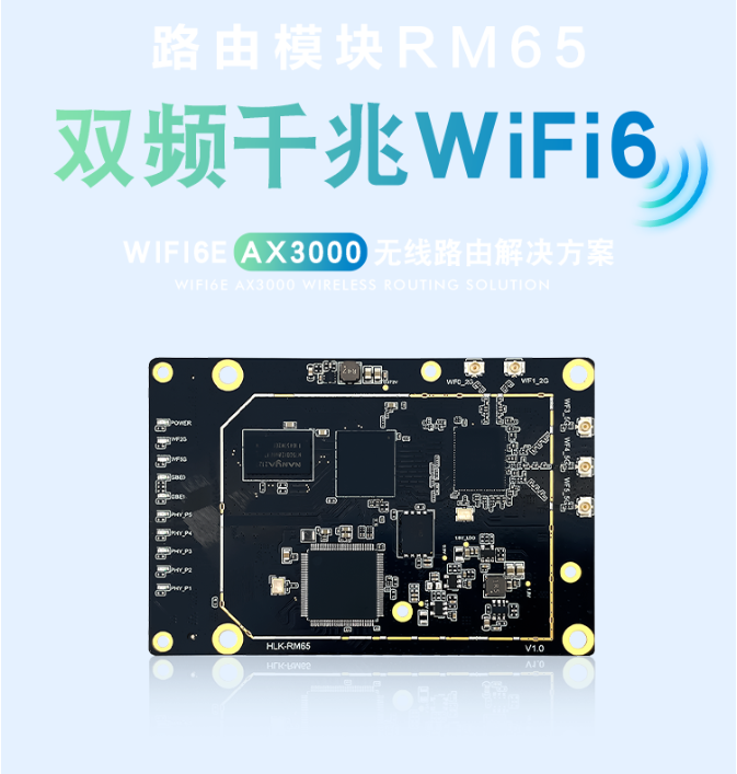 千兆<b class='flag-5'>WiFi6</b> AX3000路由<b class='flag-5'>模塊</b> MT7981B雙核1.3GHz主頻