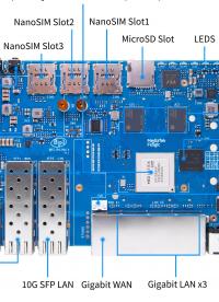  Banana Pi BPI-R4開源路由器硬件接口介紹，采用聯發科MT7988方案#路由器 #通信 