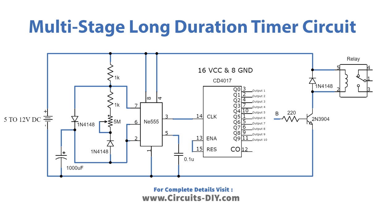 长持续时间定时器电路图 时间定时器的工作原理和功能