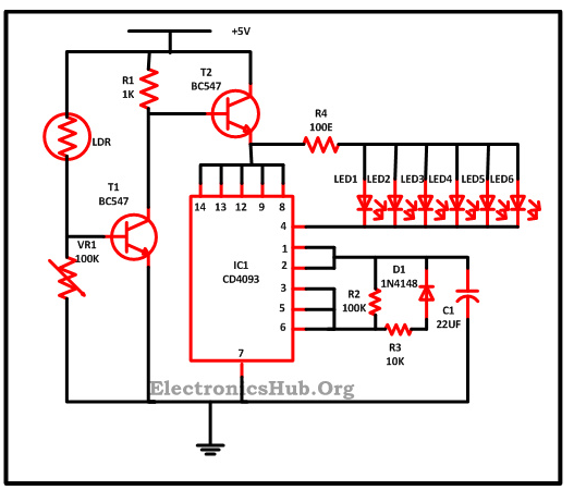 <b class='flag-5'>LED</b><b class='flag-5'>圣誕燈</b>電路圖 <b class='flag-5'>LED</b><b class='flag-5'>圣誕燈</b>的工作原理和特點