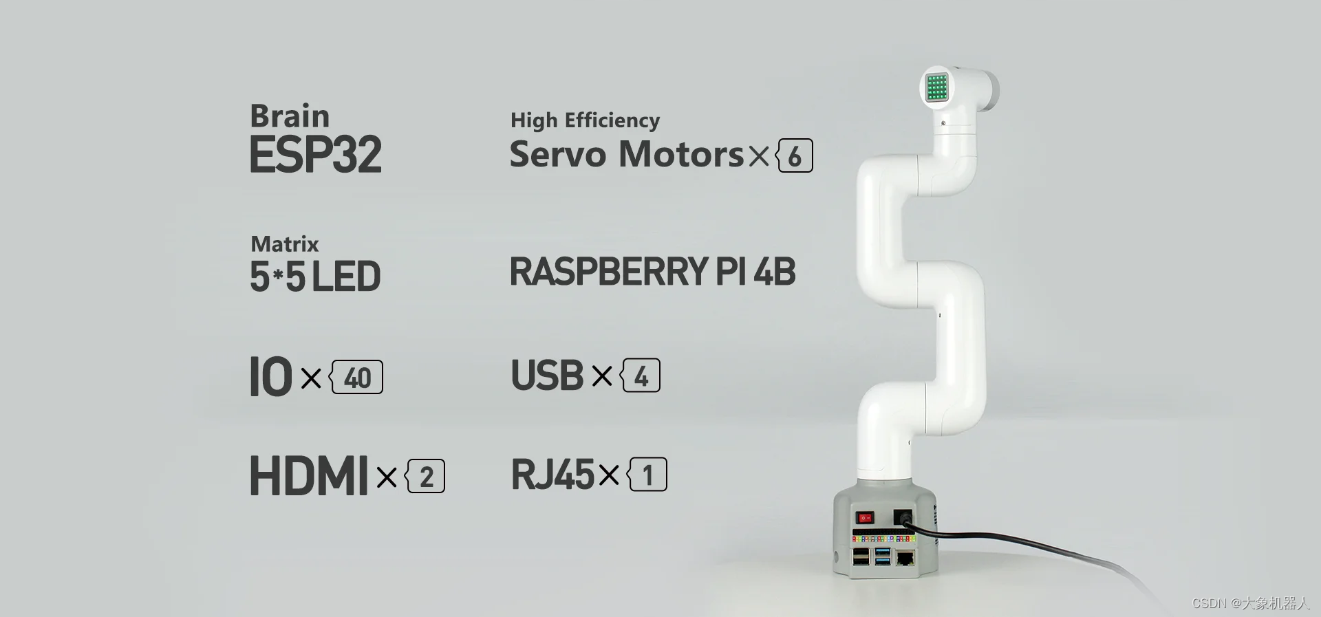 大象機器人開源協作<b class='flag-5'>機械</b><b class='flag-5'>臂</b><b class='flag-5'>機械</b><b class='flag-5'>臂</b>接入GPT4o大模型！