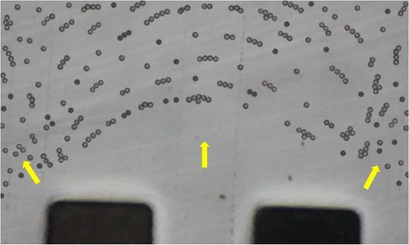 10μm聚苯乙烯微球在0.1mMPBS溶液中的介電響應