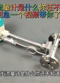 涡街流量计是什么你还不知道？别急一个视频带你了解