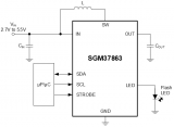 圣邦微电子推出SGM37863同步升压型LED闪光灯驱动器