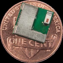 帶芯片天線的賽普拉斯 EZ BLE 10 毫米 × 10 毫米模塊(來源:英飛凌)