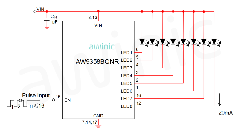 led