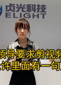 領導要求不允許里面有一句廢話 #視頻剪輯 #貞光科技 