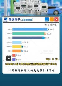 2024年11月公共充电桩运营商整体情况（TOP15）#充电桩 