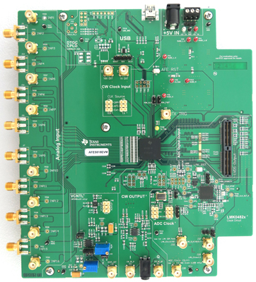 AFE5818EVM AFE5818 评估模块 top board image