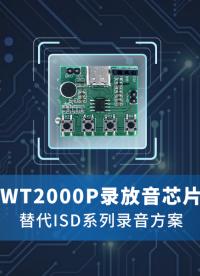 唯創知音WT2000P錄放音方案替代ISD芯片
