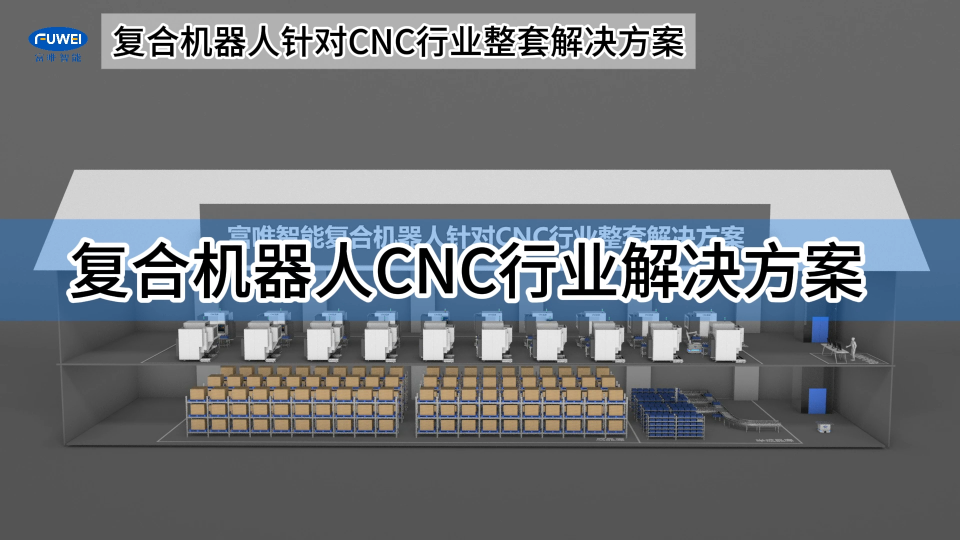 cnc行業自動化整體解決方案 #上下料機器人 #復合機器人 #CNC行業 #機加工 #智能制造 #人工智能 