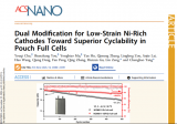 具有优越循环性的双重<b class='flag-5'>改性</b>的低应变富镍<b class='flag-5'>正极</b>软包全电池