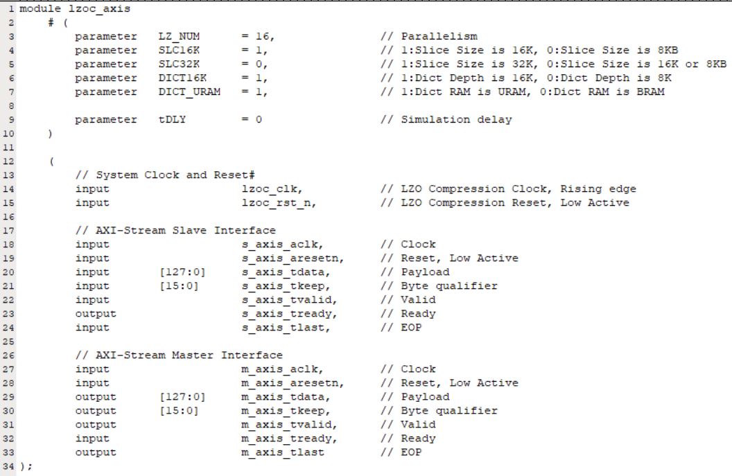 LZO Data Compression,高性能LZO無損<b class='flag-5'>數(shù)據(jù)壓縮</b>加速器介紹，F(xiàn)PGA&amp;ASIC