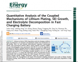 快速充電電池中鋰沉積、SEI膜生長與電解液分解的耦合機制定量分析