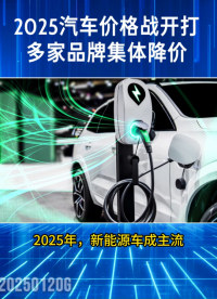 2025汽车价格战开打 多家品牌集体降价 #汽车 #新能源汽车 #价格战 