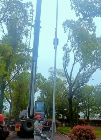 19米13米机场玻璃钢避雷针 X波段双偏振多普勒天气雷达透波型避雷针 #玻璃钢避雷针 #雷达站玻璃钢避雷针 