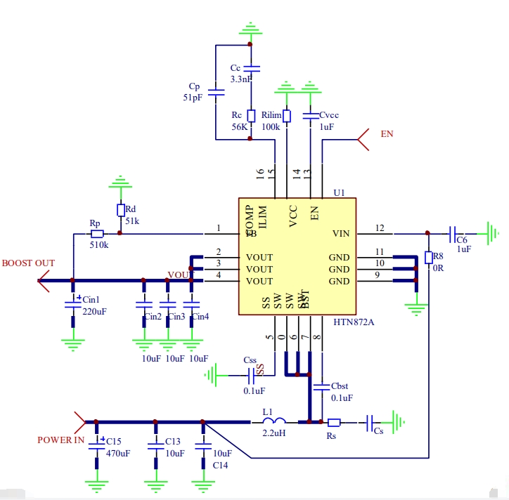 HTN872A：20A全<b class='flag-5'>集成</b><b class='flag-5'>同步</b><b class='flag-5'>升压</b><b class='flag-5'>转换器</b>数据手册