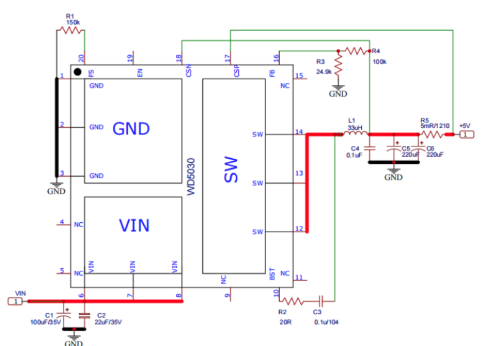 10A<b class='flag-5'>30V</b>同步降壓芯片WD5030