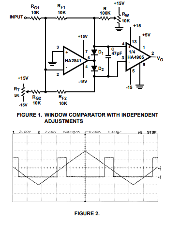 具有独立调整功能的窗口比较器（HA2841、HA4905）应用笔记
