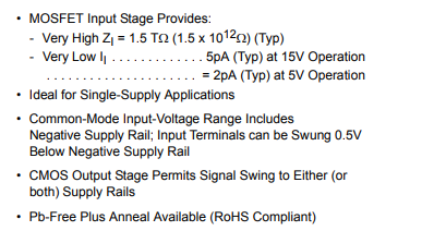 CA3130A 15MHz、BiMOS運(yùn)算放大器應(yīng)用筆記